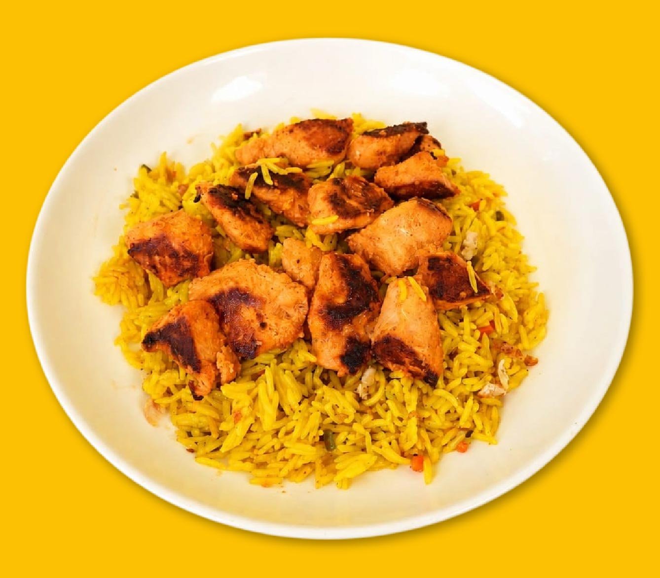 Shish Tawook on Rice