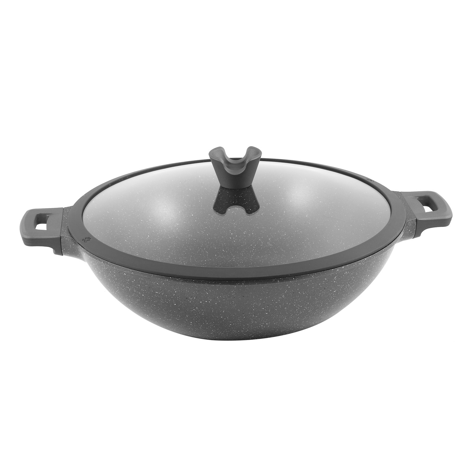 Wok Pan Marble Grey  36 cm