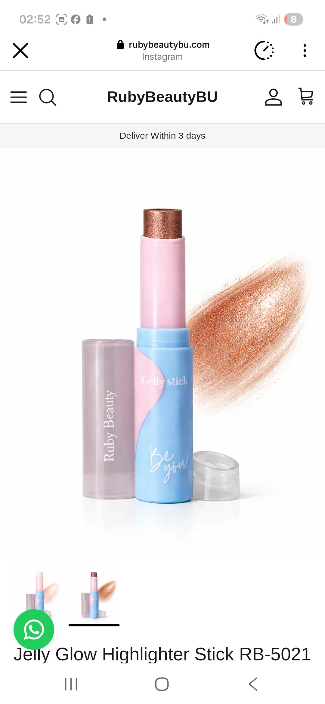 Jelly Glow Highlighter Stick RB-5021