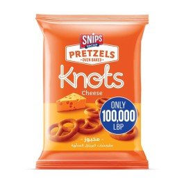 Snips Knots Cheese Pretzels 100